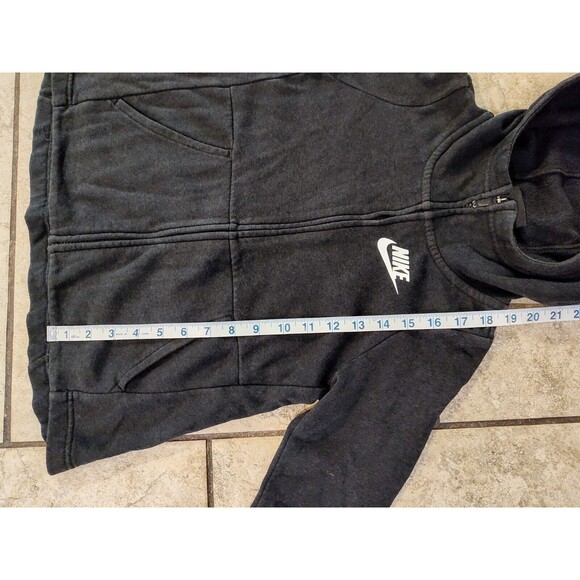 Nike Girls Full Zip Hoodie Jacket Black Size Small Sweater Comfortable And Cool - Picture 5 of 15